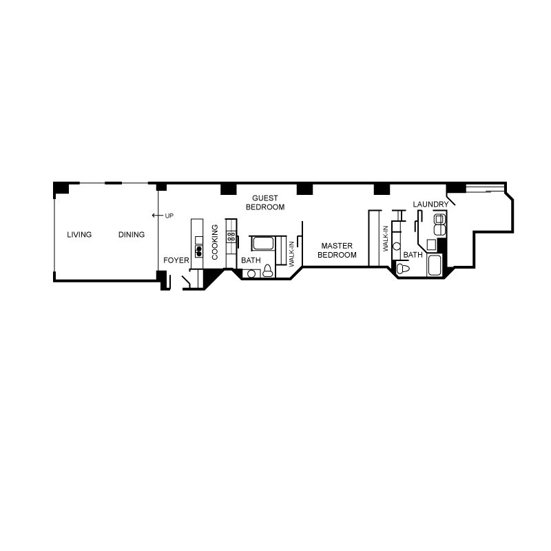 Floor plan layout diagram for c27